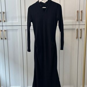 OGL Elegant Black Long Sleeve Dress